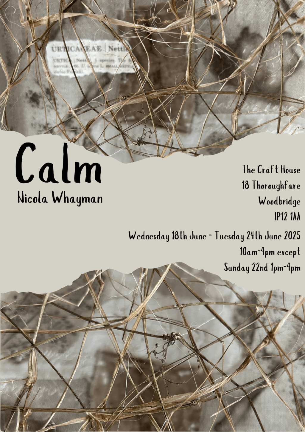 Nicola Whayman – solo exhibition summer&nbsp;2025